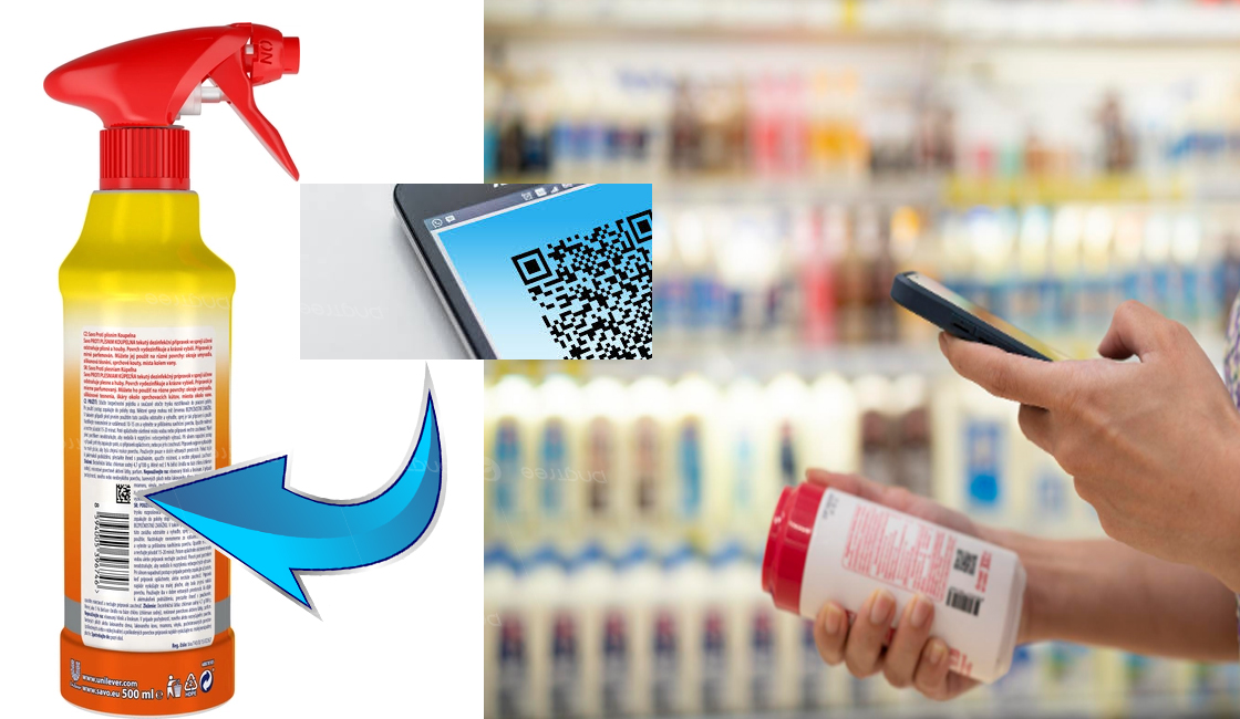 qr код на етикетці