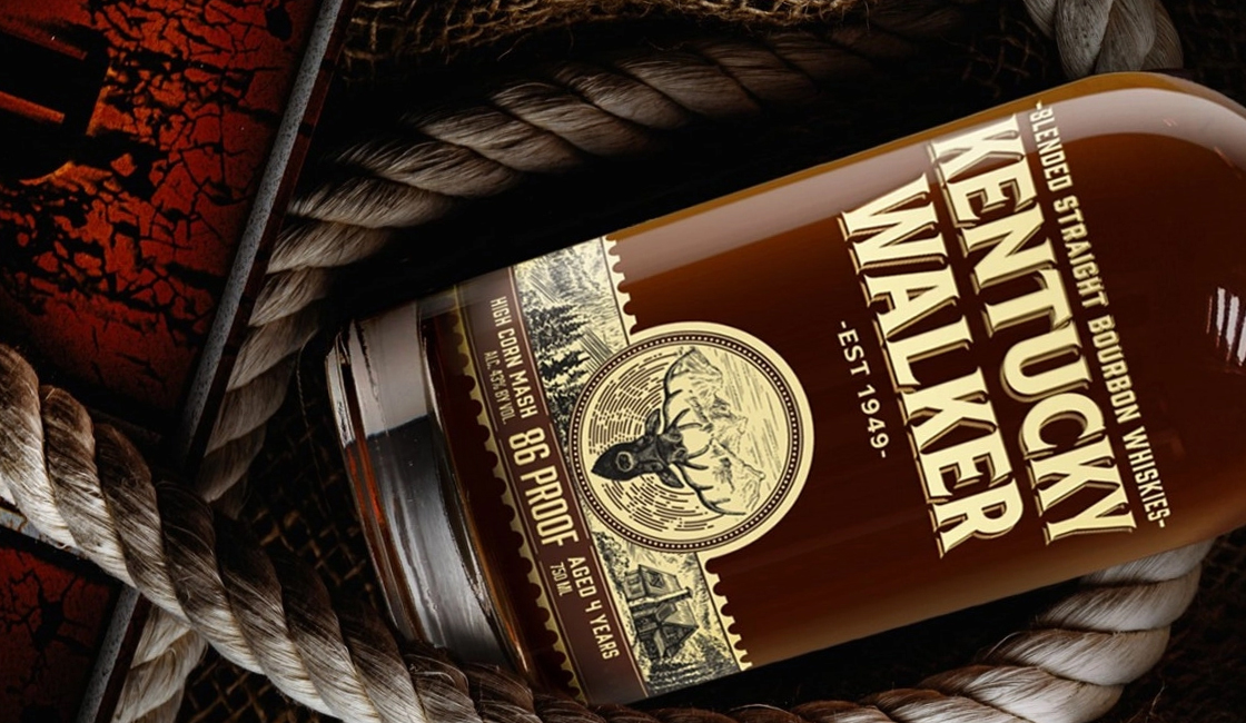 етикетки Віскі Kentucky Walker