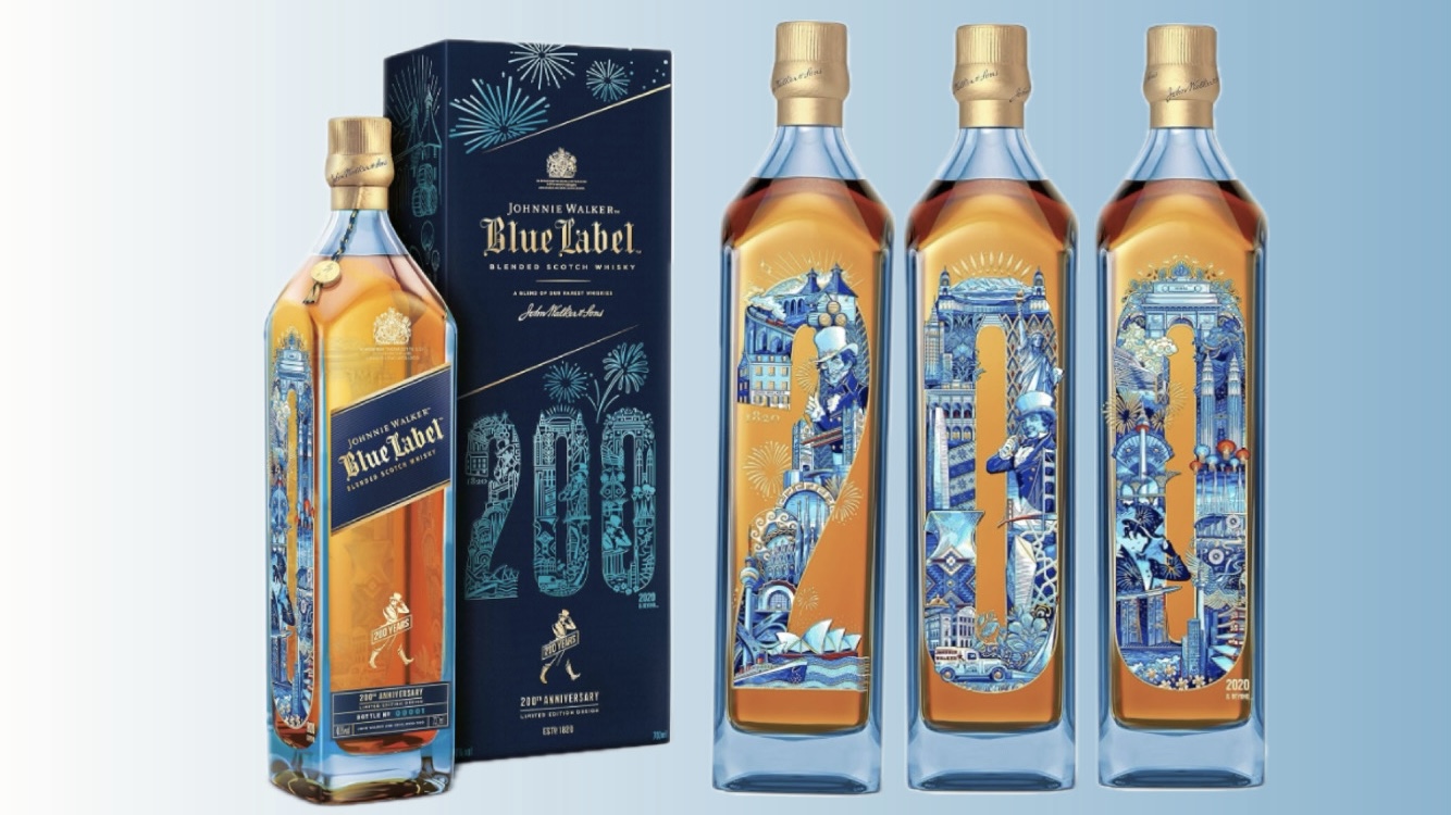 Етикетка для віскі до річниці бренду