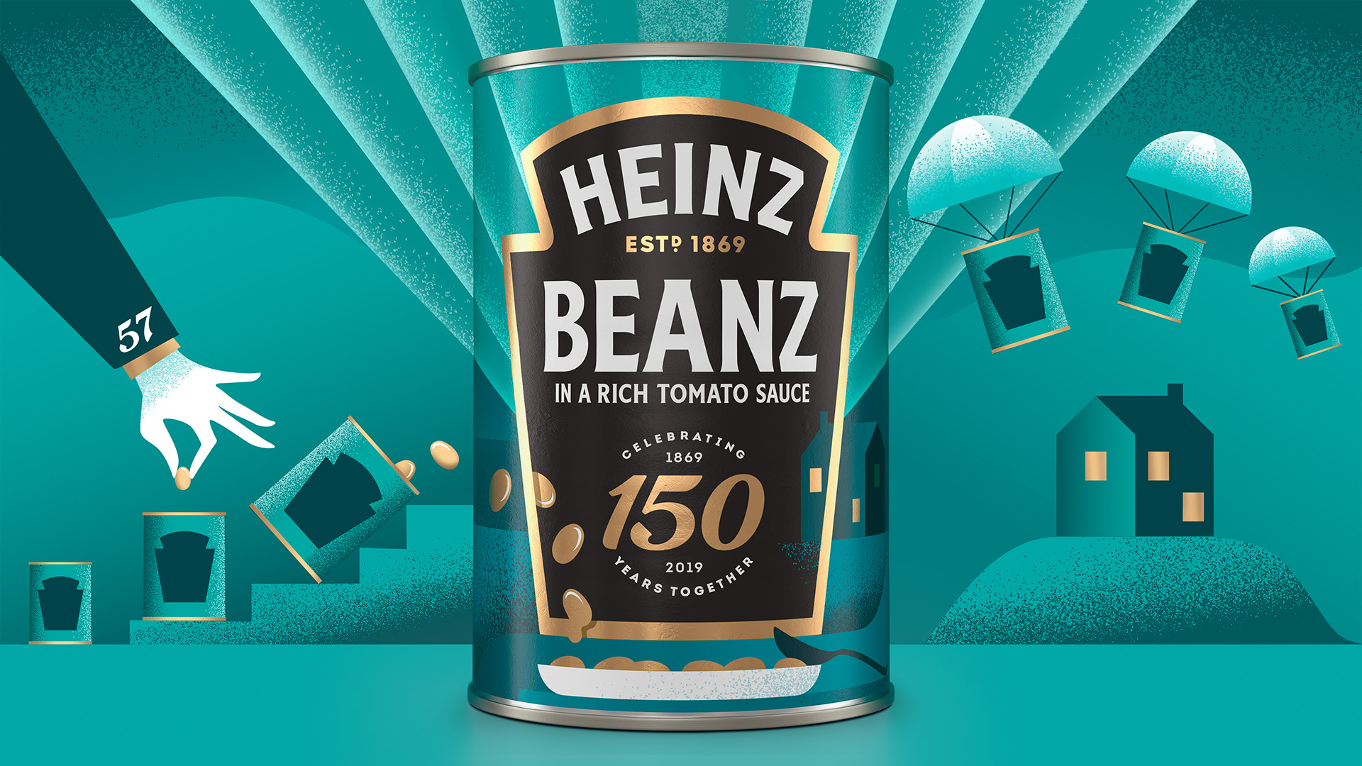 етикетка до річниці компанії Heinz 150