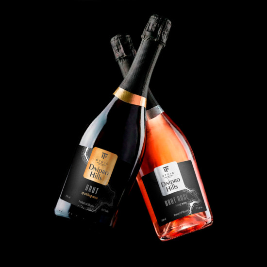 , Етикетки для ігристого вина ТМ Dnipro Hills від Stoic Winery