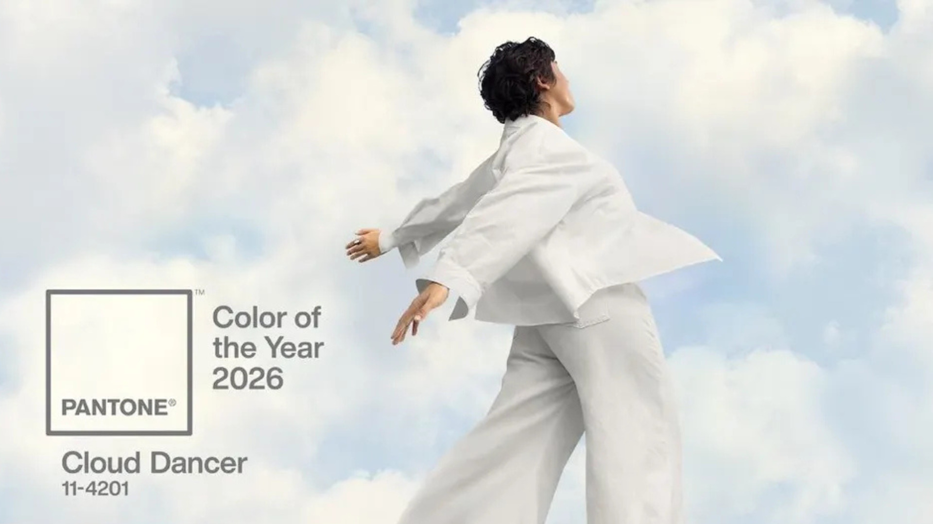, Колір року 2026: Pantone обирає Cloud Dancer